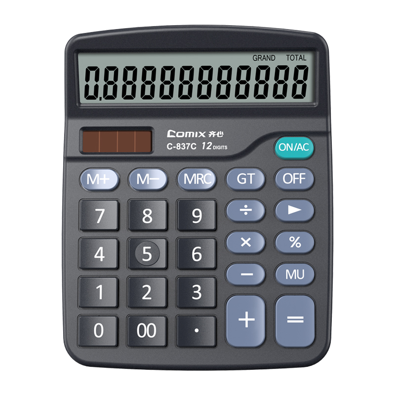 齐心 C-837C 计算器 中台 超省钱普通办公 黑色 DBJ202306261056138