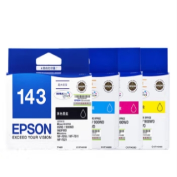 爱普生(EPSON) T1431墨盒T143墨盒适合WF-7511 7521 3011 (T1431-T1434)4色套装墨盒 DBJ09211314162976