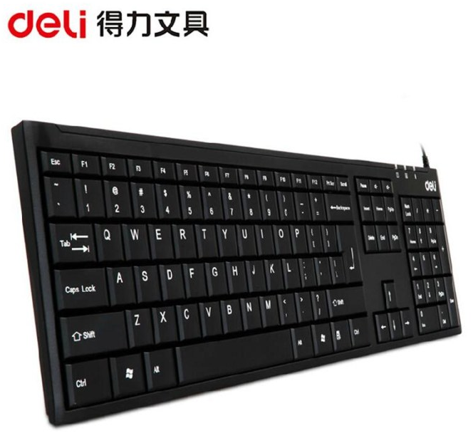 得力 3712 有线键盘 USB口 (计价单位:个) (12个/箱) MUQQ11291329052339